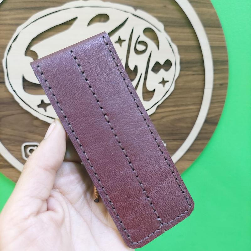 کیف مضراب عود چرم طبیعی