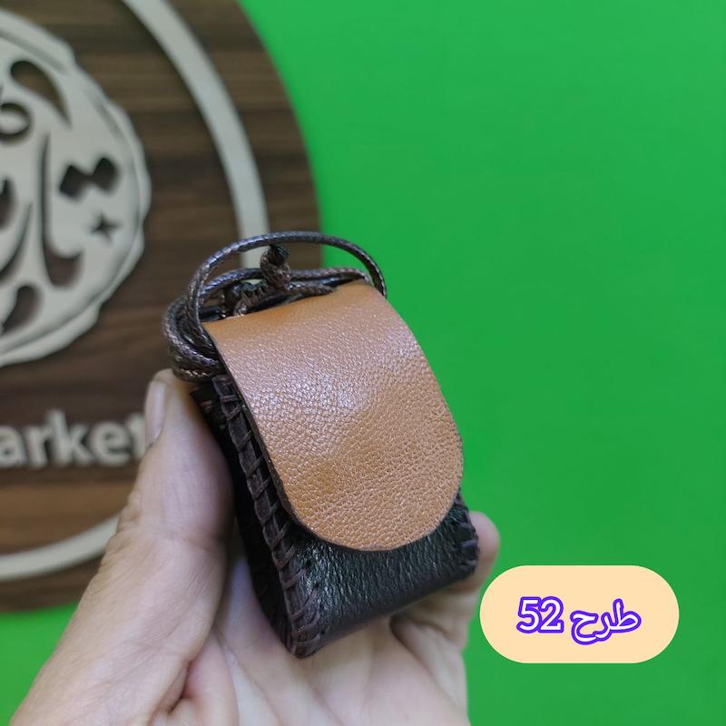 کیف مضراب گردنی چرم طرح سپهر