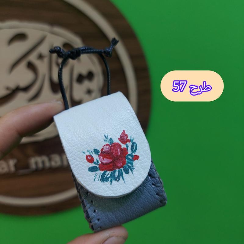 کیف مضراب گردنی چرم طرح سپهر