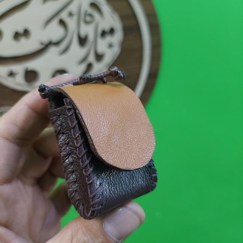 کیف مضراب گردنی چرم طرح سپهر