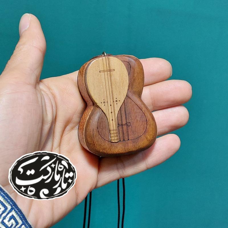 جعبه مضراب چوبی طرح تار و سه تار