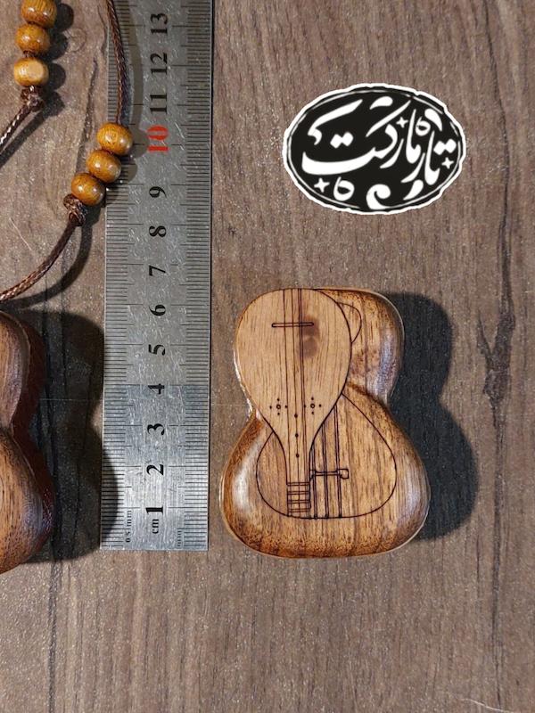 جعبه مضراب چوبی طرح تار و سه تار
