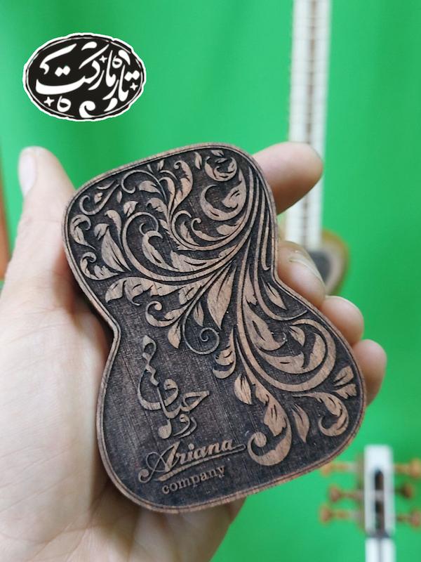 جعبه مضراب چوبی طرح تار سایز بزرگ