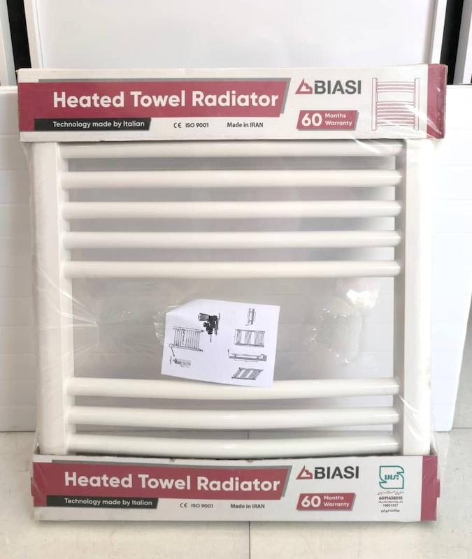 حوله خشک کن لوله ای سفید