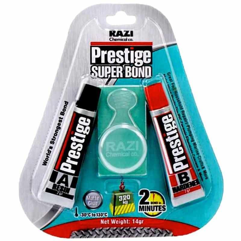 چسب دوقلوی فولاد پرستیژ رازی (متاکریلات) PRESTIGE razi