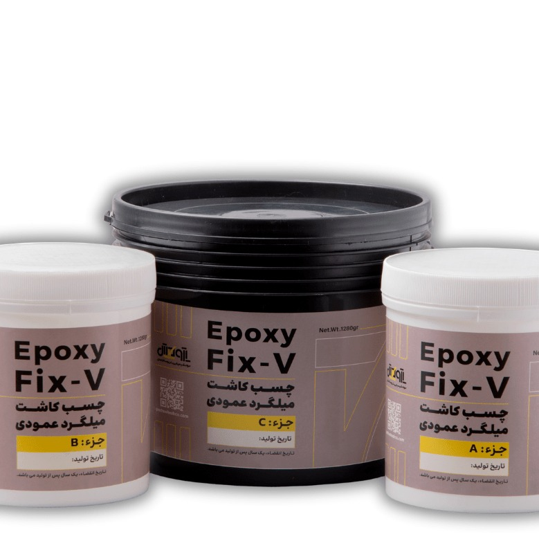 چسب کاشت میلگرد عمودی