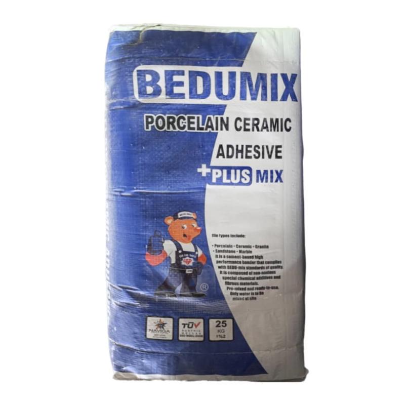چسب کاشی و سرامیک پرسلان پلاس پودری بدومیکس سفید – BEDUMIX PORCELAIN CERAMIC ADHESIVE 25KG