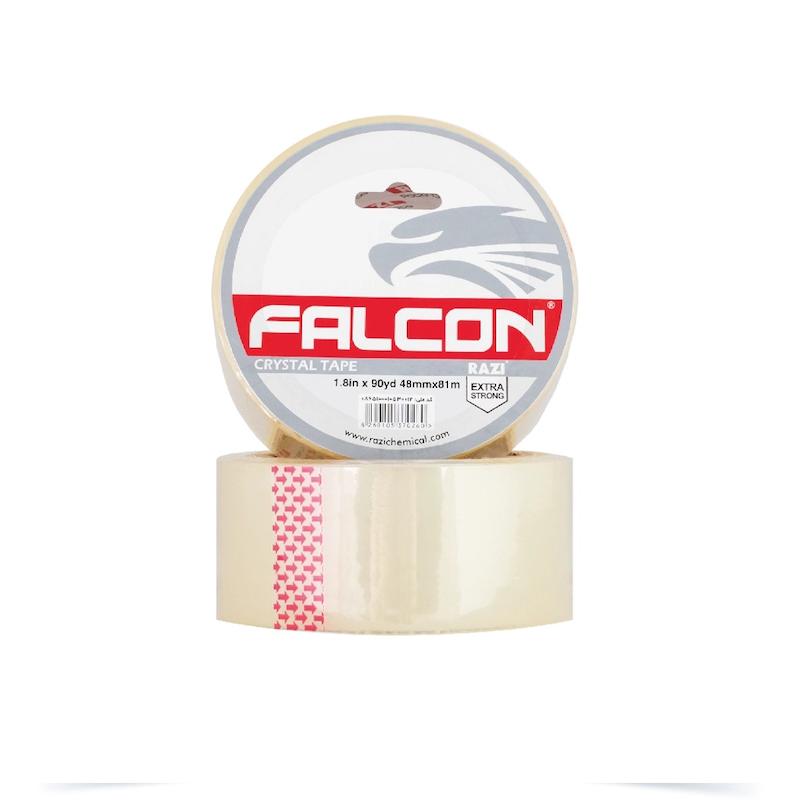 چسب نواری پهن کریستال رازی مدل فالکون 90 یارد