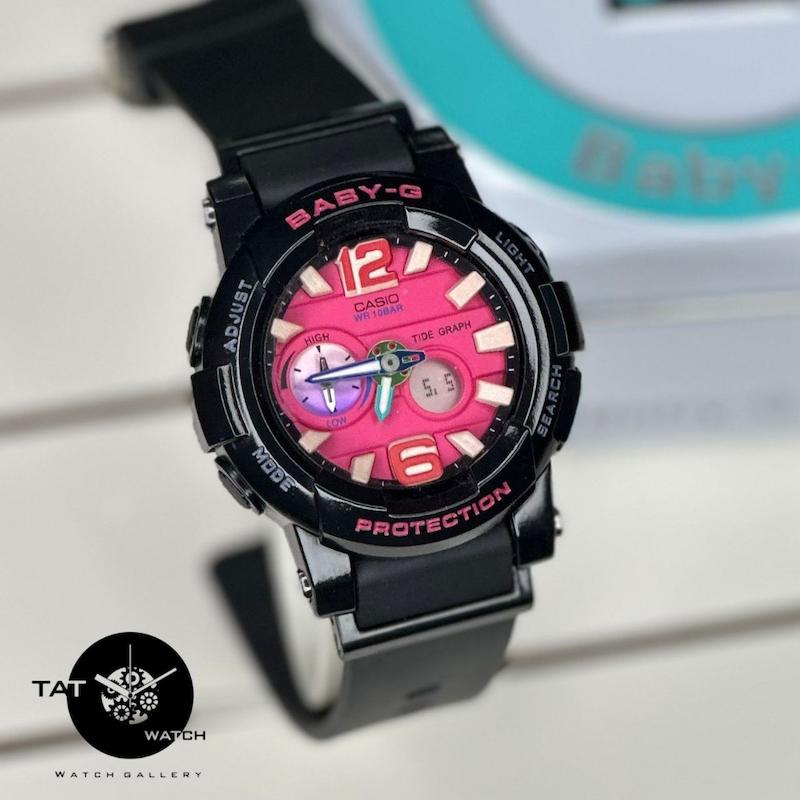 ساعت زنانه بچگانه بی بی جی BGA180 دارای دماسنج Baby-G موتور ژاپن