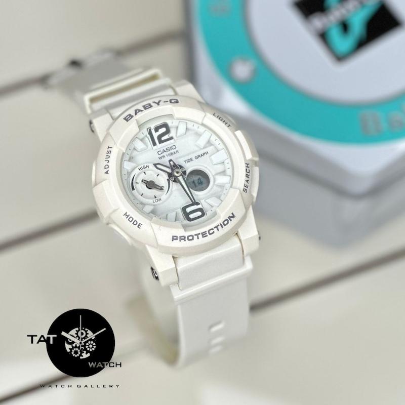 ساعت زنانه بچگانه بی بی جی مدل BGA180 دارای دماسنج موتور ژاپن در رنگبندی Casio Baby-G