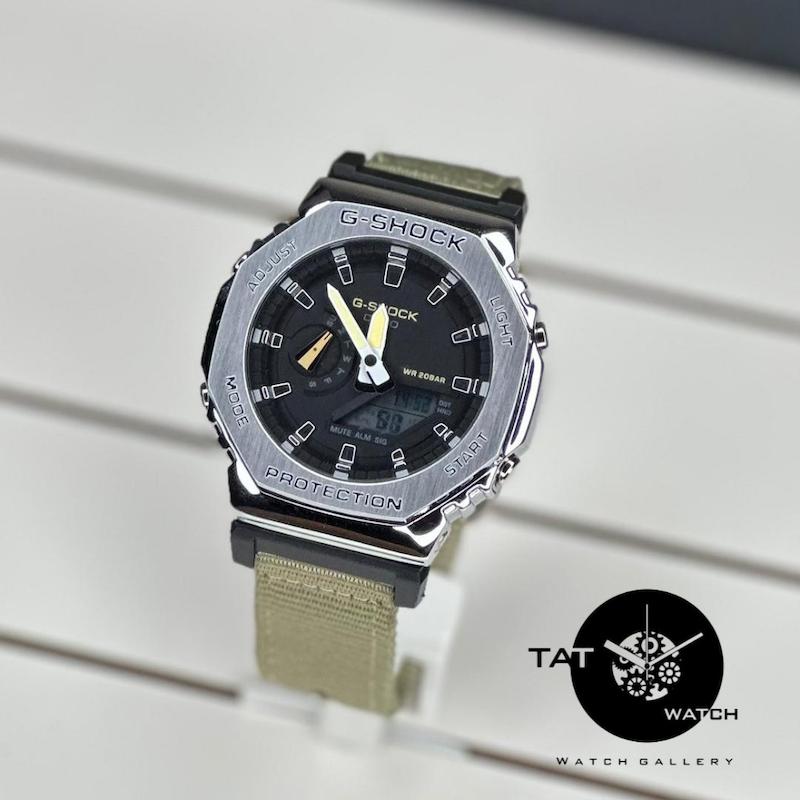 ساعت مردانه جی شاک GM2100 قاب فلزی موتور ژاپن مونتاژ تایلند Casio g-shock