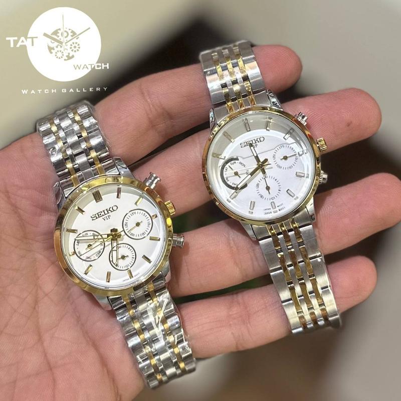 ساعت زنانه سیکو سه موتوره کرنوگراف seiko