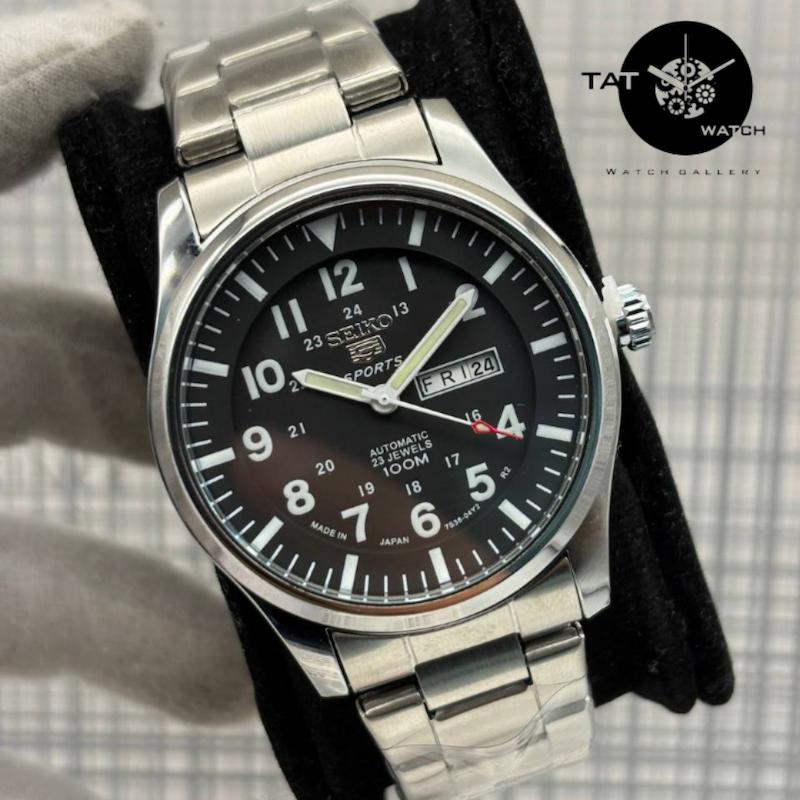 ساعت مردانه سیکو5 موتور آرامگرد دو تقویمه Seiko