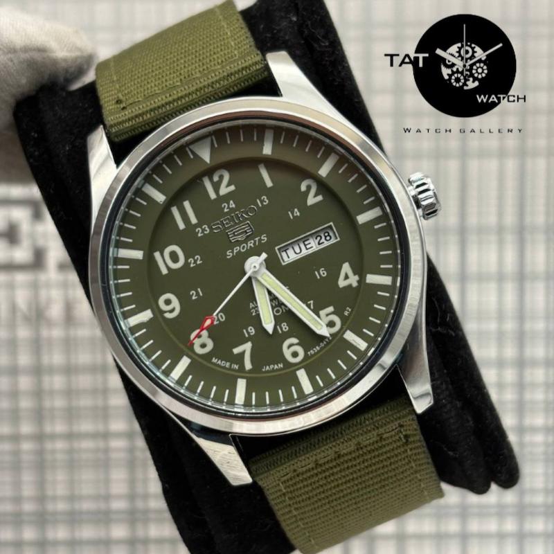 ساعت سیکو 5 مردانه بند برزنتی موتور آرامگرد Seiko