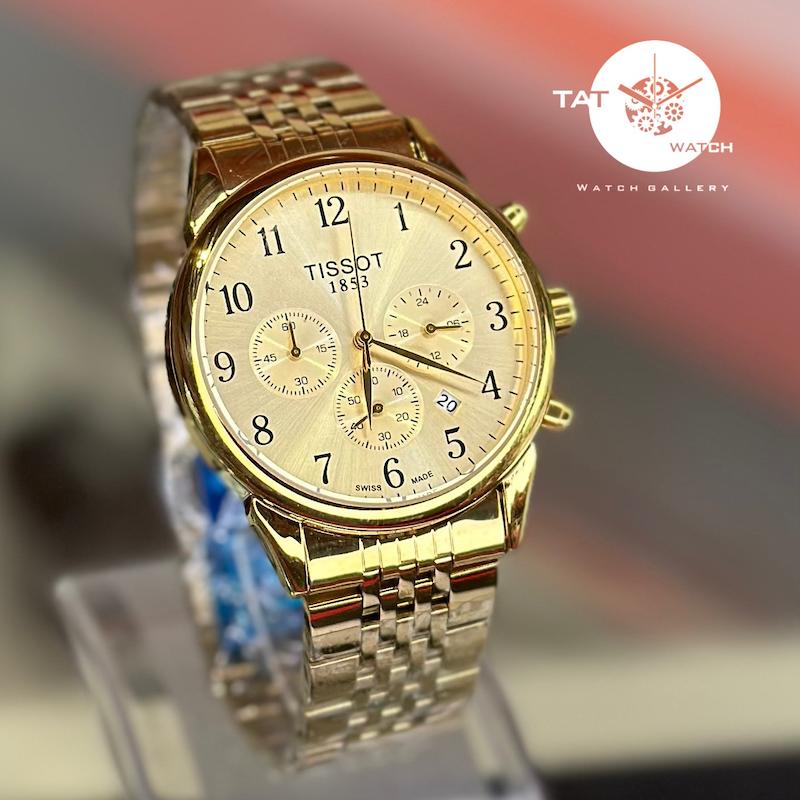 ساعت مچی مردانه تیسوت سه موتوره کرنوگراف در رنگبندی با گارانتی یکساله TISSOT