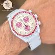 ساعت امگا سواچ پلوتو Pluto بند رابر سه موتوره omega swatch