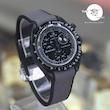 ساعت امگا سواچ مردانه زنانه ماه اسنوپی مشکی Moon بند رابر قفل امگایی 3موتوره کرنو باگارانتی omega swatch