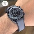 ساعت امگا سواچ مردانه زنانه ماه اسنوپی مشکی Moon بند رابر قفل امگایی 3موتوره کرنو باگارانتی omega swatch