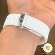 ساعت امگا سواچ مردانه زنانه ماه اسنوپی سفید Moon بند رابر قفل امگایی سه موتوره کرنو باگارانتی omega swatch
