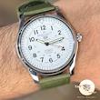 ساعت سیکو5 خلبانی سبز مردانه بند برزنتی Seiko