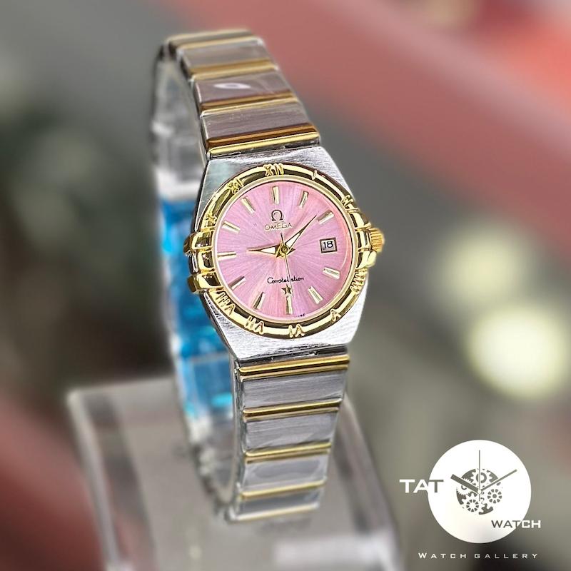 ساعت زنانه امگا کانسلیشن رنگ ثابت باگارانتی و جعبه Omega 