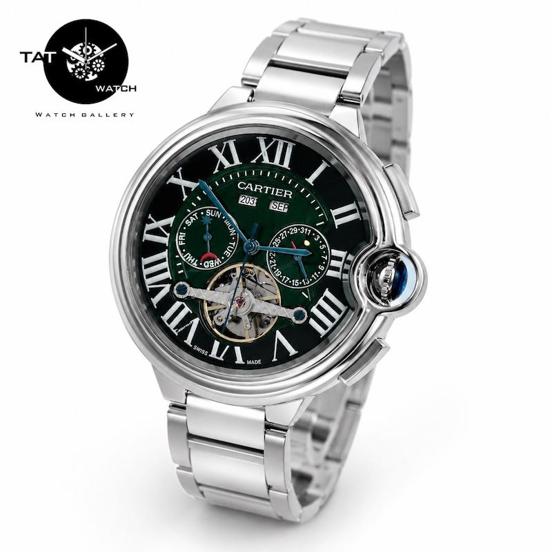 ساعت کارتیر مردانه موتور اتوماتیک بدون باتری موتور مشخص با رنگبندی CARTIER