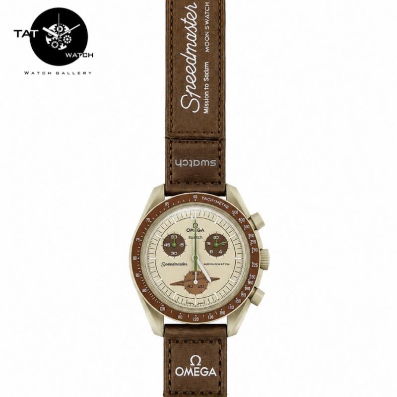 ساعت مردانه زنانه امگا سواچ زحل Saturn سه موتوره کرنو omega swatch