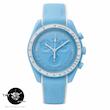 ساعت مچی مردانه زنانه امگا سواچ قاب فلزی اورانوس Uranus سه موتوره کرنوگراف با گارانتی و جعبه omega swatch