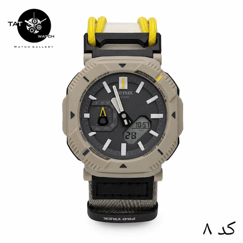 ساعت مچی مردانه کاسیو پروترک PRGB001B کشی برزنتی موتور ژاپن کمپ کوهنوردی باجعبه Casio Protrek