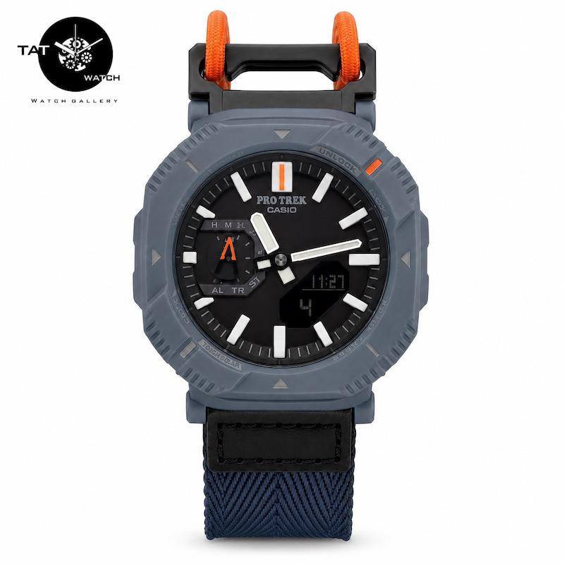 ساعت کاسیو پروترک PRJB001B بند کشی کمپینگ ژاپن باجعبه Casio Protrek
