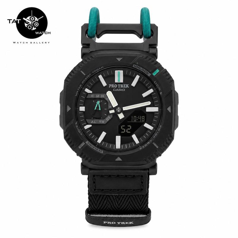 ساعت کاسیو پروترک PRJB001B بند کشی کمپینگ ژاپن باجعبه Casio Protrek