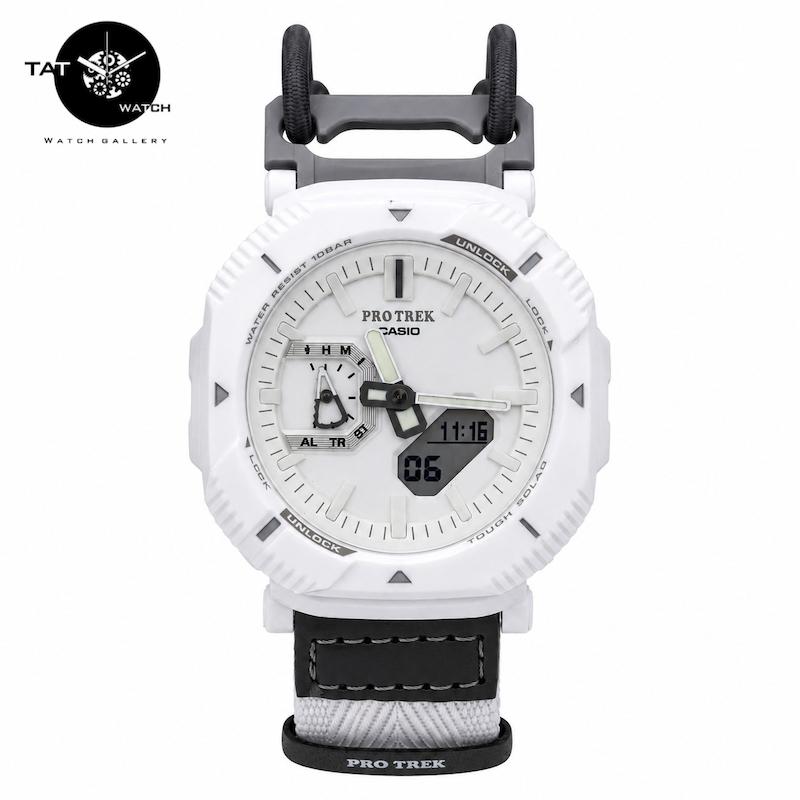 ساعت کاسیو پروترک PRJB001B بند کشی کمپینگ ژاپن باجعبه Casio Protrek