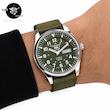 ساعت مچی مردانه سیکو5 خلبانی برزنتی سبز Seiko