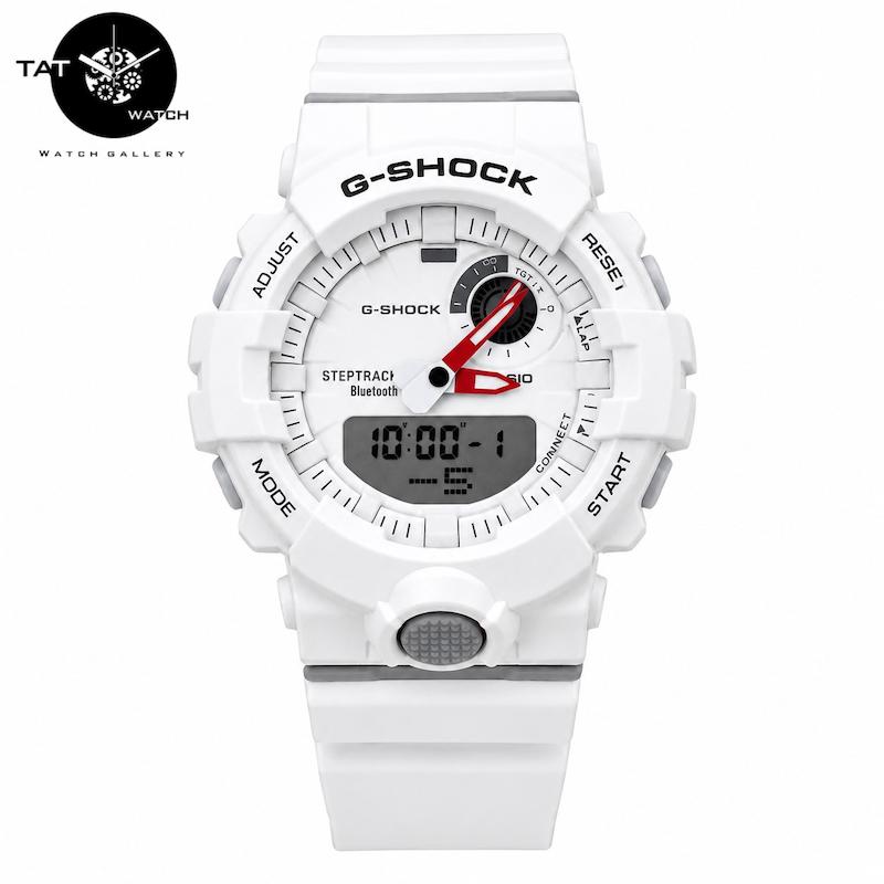 ساعت جی شاک مردانه زنانه GBA800 سفید Casio G-Shock