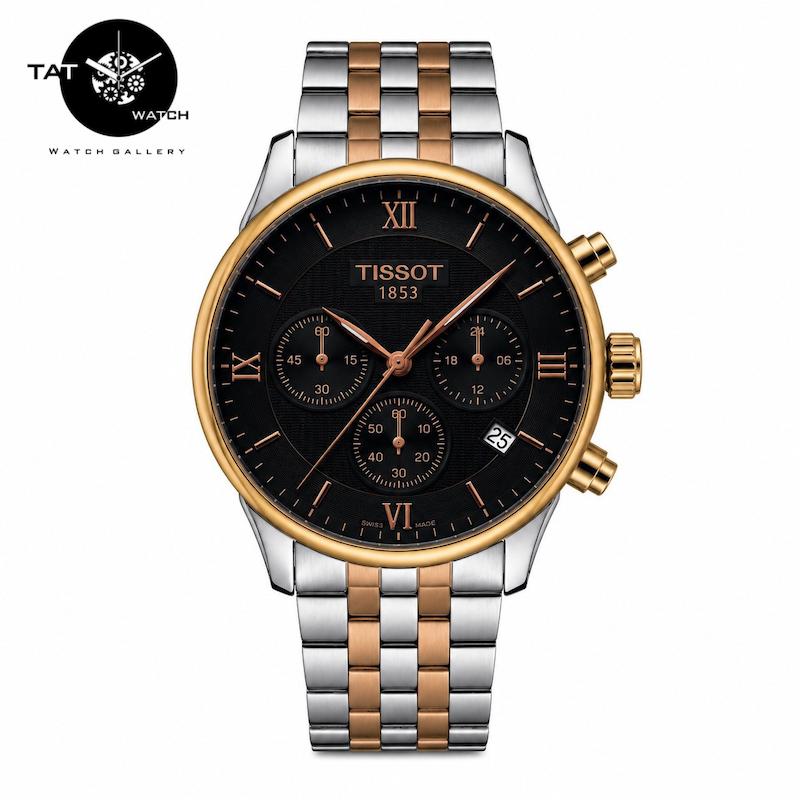 ساعت مچی مردانه تیسوت سه موتوره کرنوگراف با گارانتی و جعبه Tissot