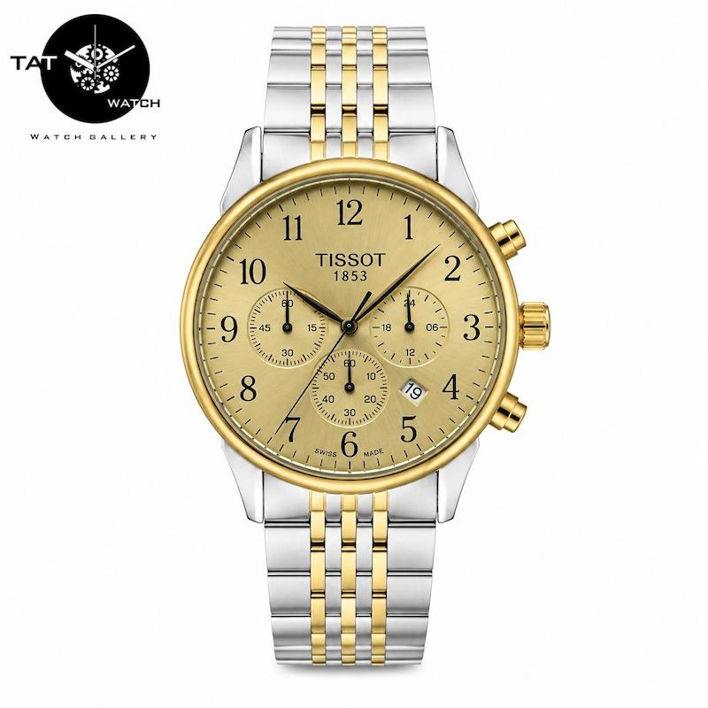 ساعت مچی مردانه تیسوت سه موتوره کرنوگراف با گارانتی و جعبه Tissot