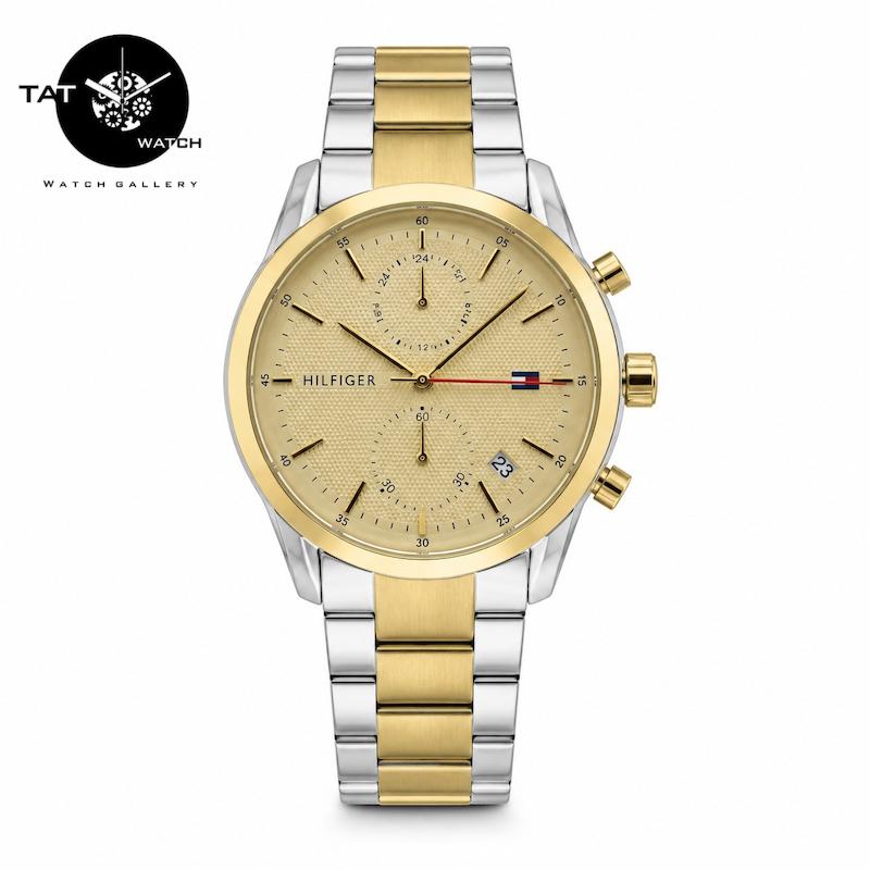 ساعت مچی مردانه تامی هیلفیگر سه موتوره کرنوگراف با گارانتی و جعبه Tommy Hilfiger
