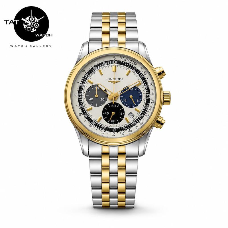 ساعت مچی مردانه لونژین سه موتوره کرنوگراف با گارانتی و جعبه LONGINES