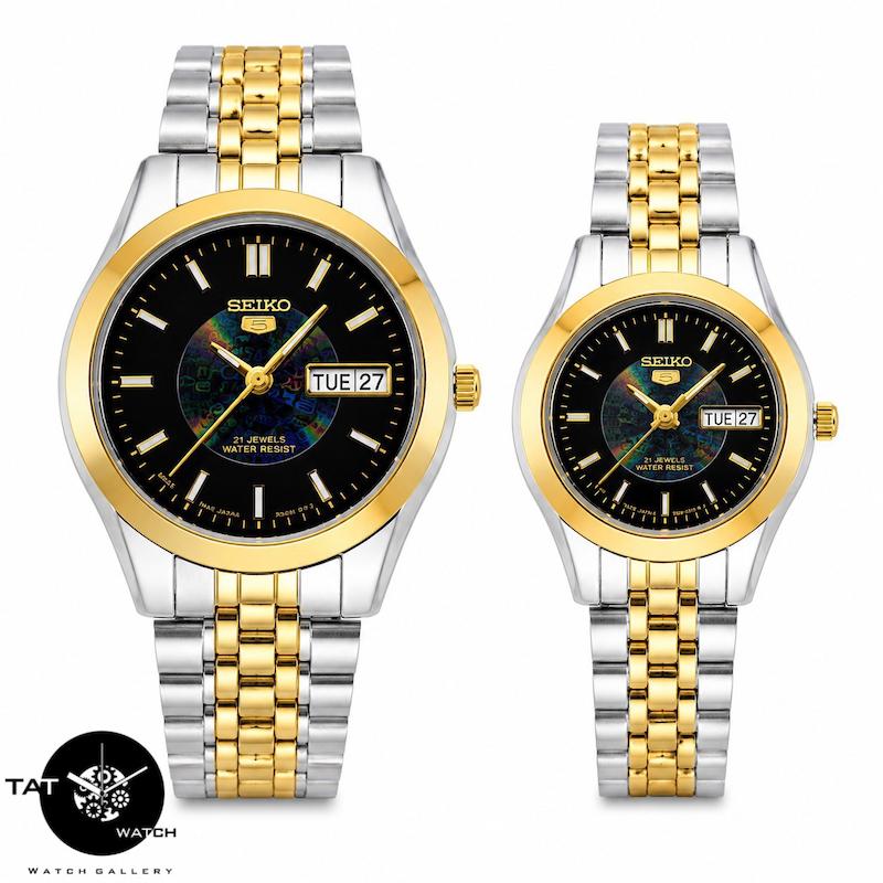 ساعت مچی مردانه سیکو5 پشت قاب شیشه موتور مشخص با گارانتی و جعبه Seiko5