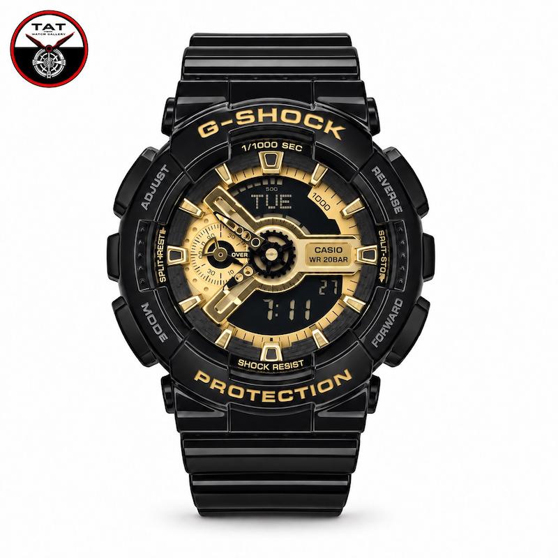 ساعت مردانه جی شاک Ga110 موتور ژاپن با 12 ماه گارانتی ارسال رایگان جعبه کاسیو G-Shock ساعت مچی جیشاک