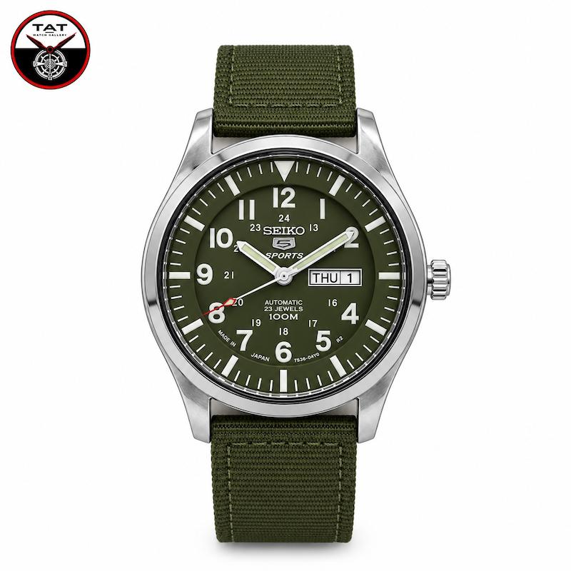 ساعت مچی مردانه سیکو5 خلبانی برزنتی با گارانتی و جعبه Seiko