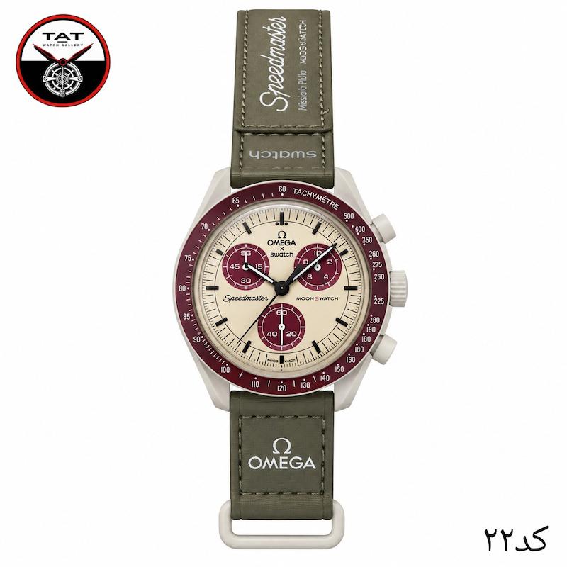 ساعت مچی مردانه زنانه امگا سواچ سه موتوره کرنو باگارانتی عکس 23 رنگبندی داخل محصول با جعبه omega swatch