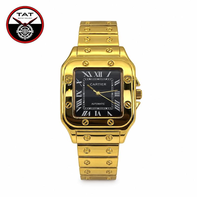 ساعت مچی مردانه کارتیر سانتوس دارای گارانتی و جعبه Cartier Santos