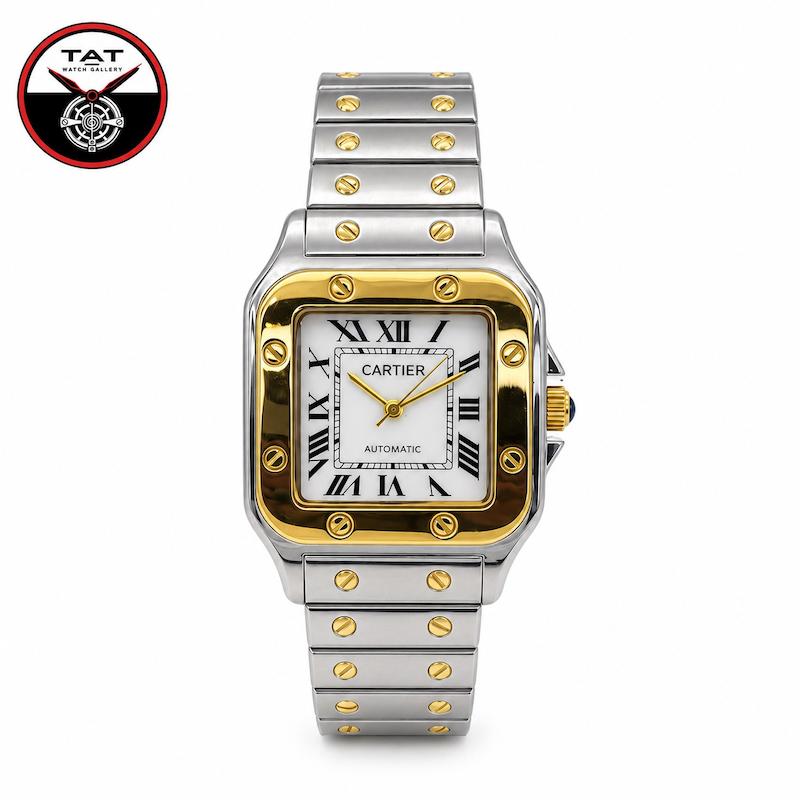 ساعت مچی مردانه کارتیر سانتوس دارای گارانتی و جعبه Cartier Santos