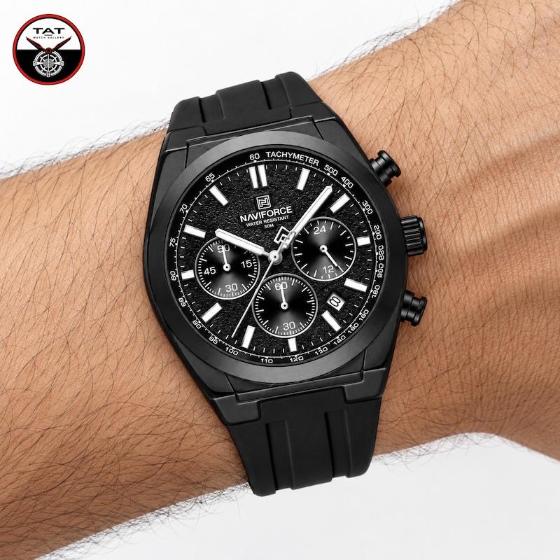 ساعت مچی مردانه اورجینال نیوی فورس NF8080 با گارانتی و پک NAVIFORCE