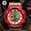 ساعت جی شاک قرمز طلایی G-shock GA-110CS-4A