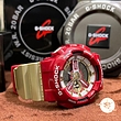 ساعت جی شاک قرمز طلایی G-shock GA-110CS-4A