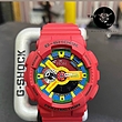 ساعت جی شاک قرمز صفحه رنگی G-SHOCK مدل GA-110FC-1A