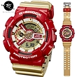 ساعت جی شاک قرمز طلایی G-shock GA-110CS-4A