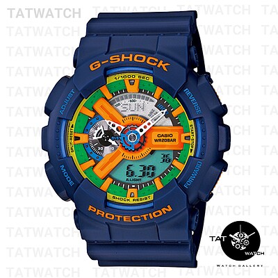 ساعت جی شاک  سرمه ای G-SHOCK مدل GA-110FC-2A